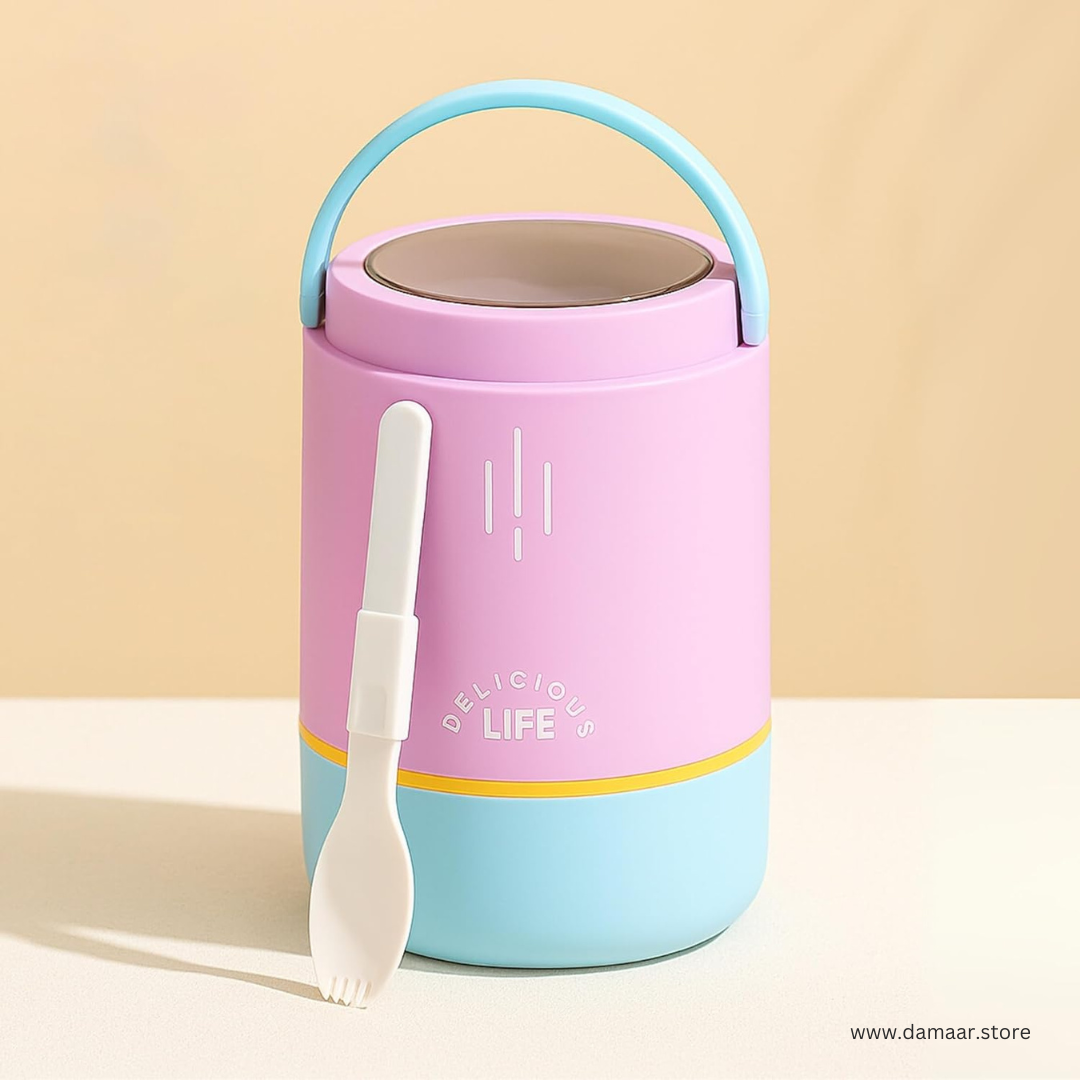 Yummy Buddy Lunch Box | 900ML Large Capacity | Stainless Steel Durable and Safe | Includes Cutlery | 3 layers Storage