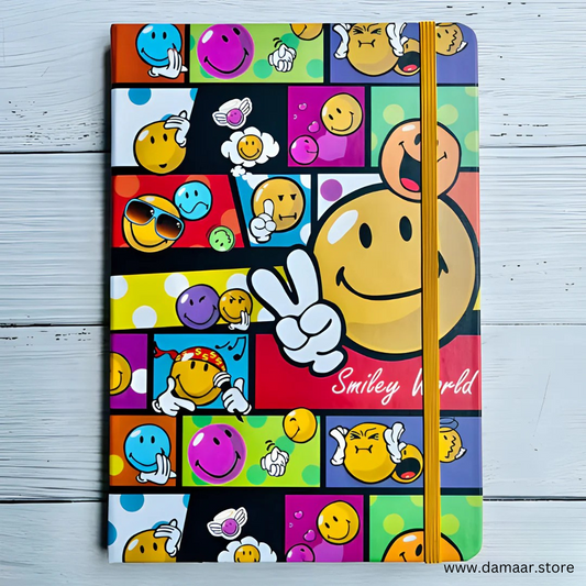 Smiley Diary | Stylish and Fancy Note Book | Set of 2 | Set of Two Different Design