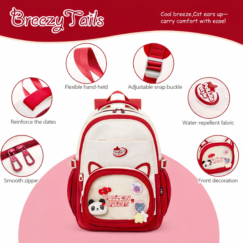 Cool Breeze Smart Backpack | Multiple Compartments Plus a Back Pocket | Water Resistant | School, College and Travels | Boys and girls aged 8 to 14 years