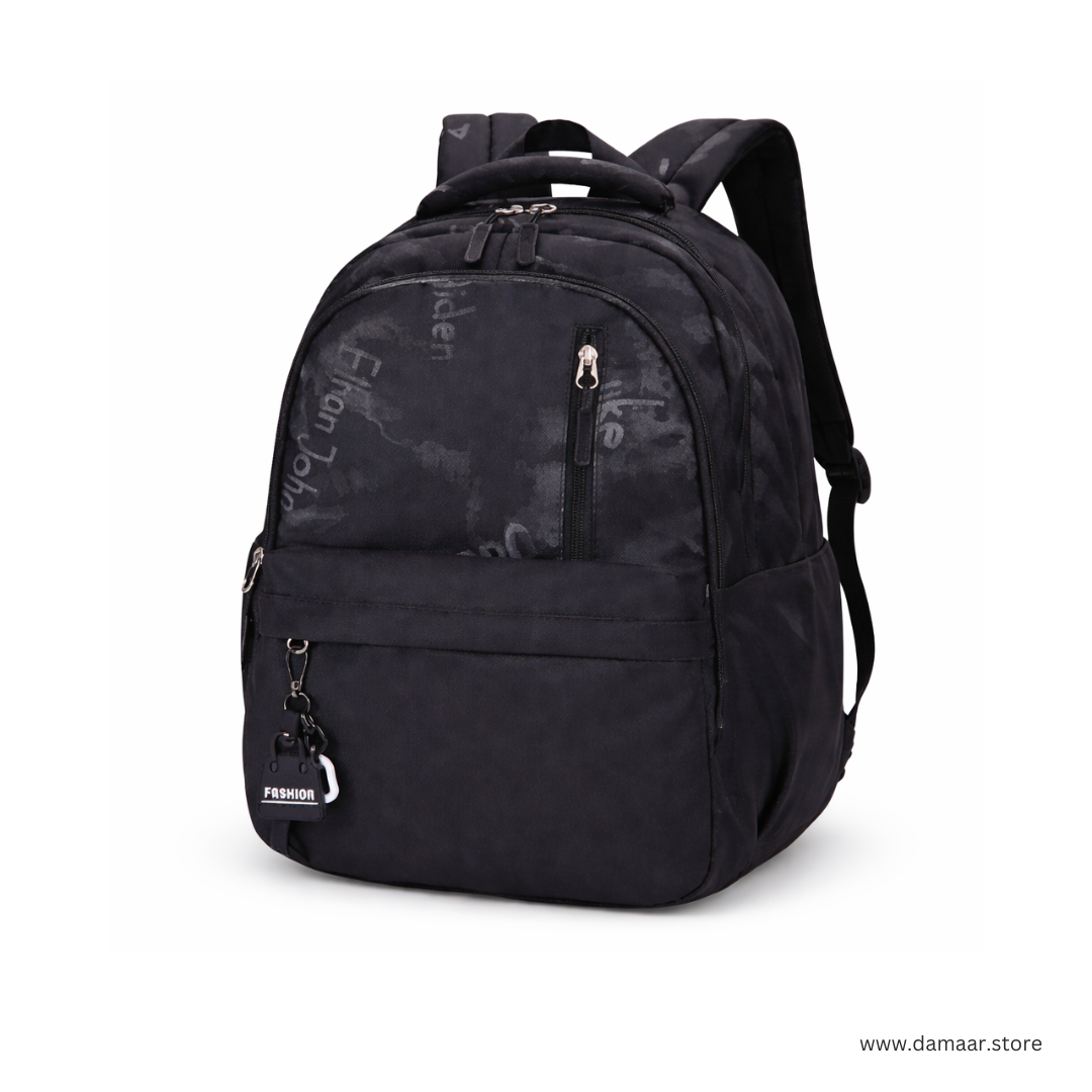 Stylish Black Backpack | Multi Compartment and Spacious |  School, College and Travels