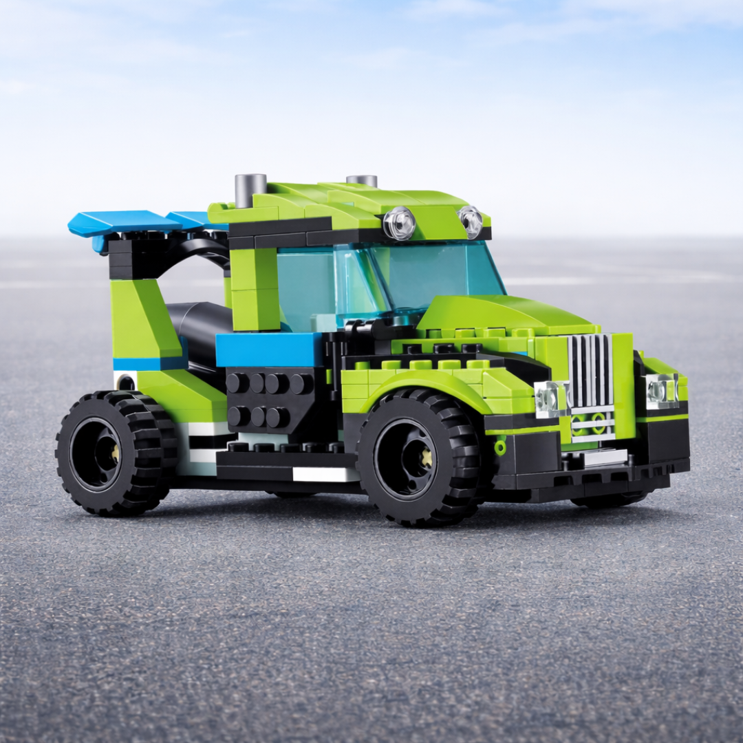 Rocket Rally Car | Build 30 Unique Vehicles | Multificence, Lego Blocks | For Kids Aged above 6 Years | Gift Set