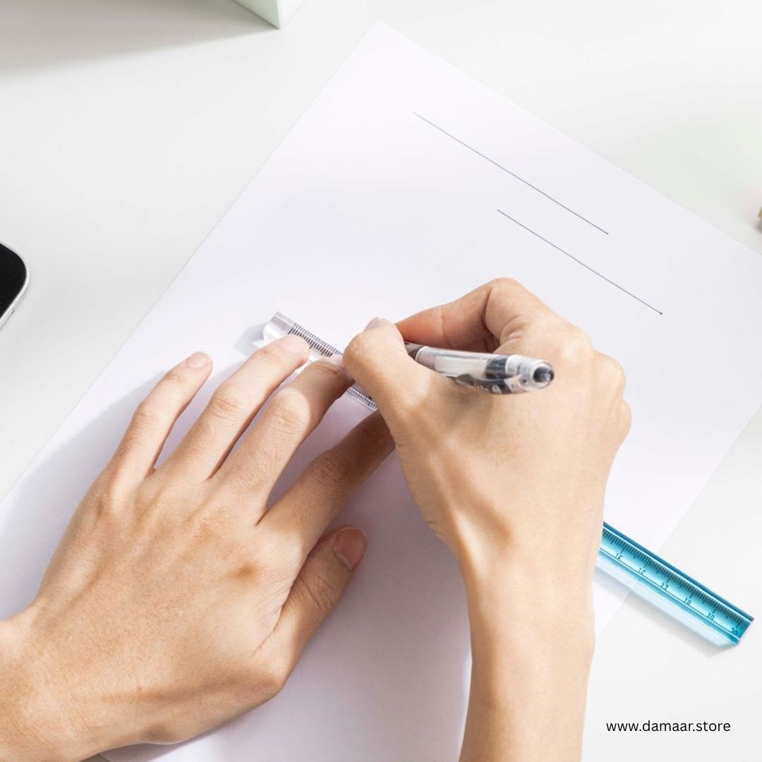 Multicolour Acrylic Ruler | Attractive Design | Lightweight | Clear and Accurate Measurement