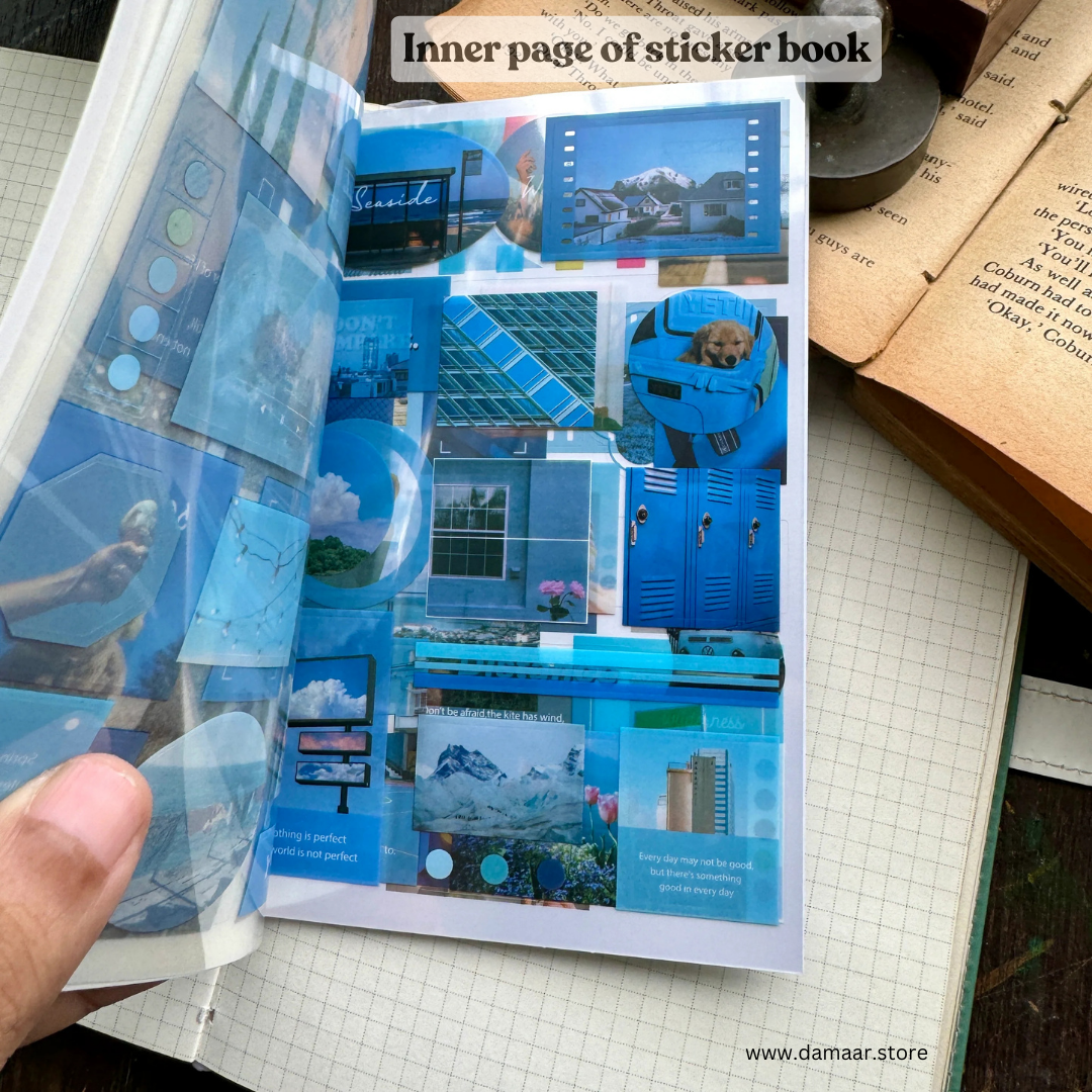 Decorative Stickers Book - Island Traveller Theme | 20 Sheet Booklet | Variety of Designs
