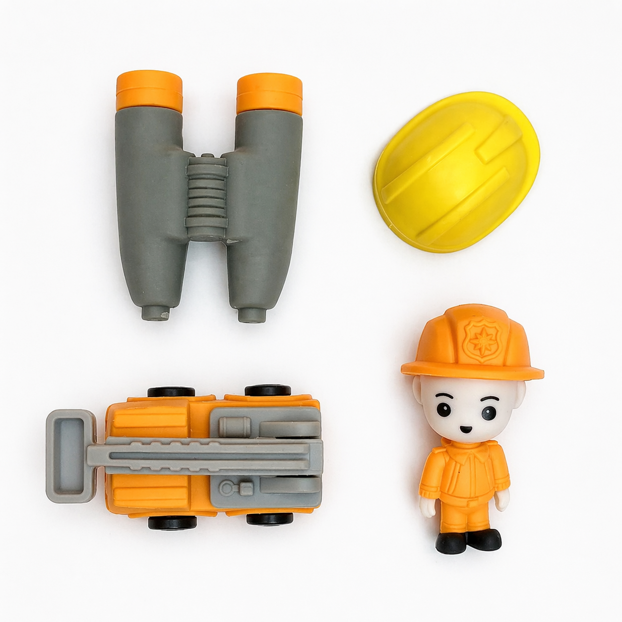 Engineer Theme Eraser Set | Smooth Eraser | Attractive and Fun | Pack of Two, 8 Erasers | Return Gift