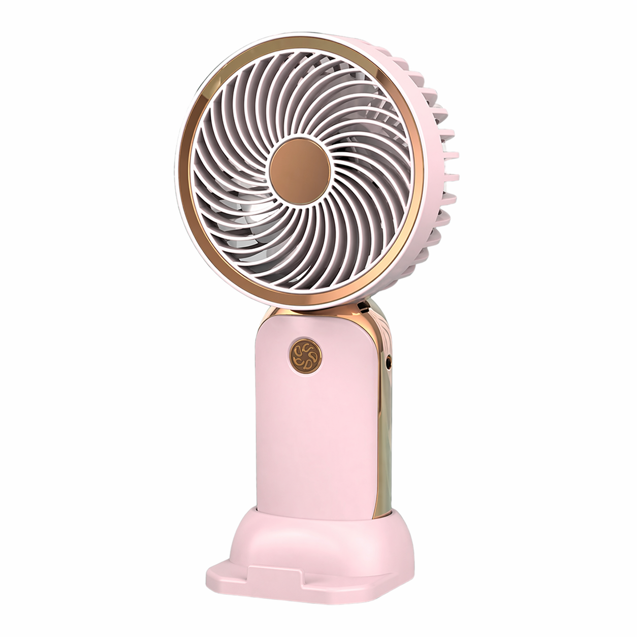 Mini Handheld Fan | 2-in-1 Use - Handheld & Table Fan | USB Rechargeable | Desk & Travel Cooling Fan | Quiet & Compact
