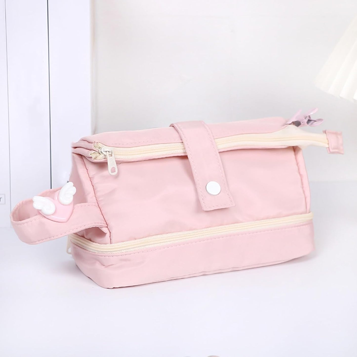 HappyPocket Pouch | Compact and Spacious| Stationery, Cosmetics Storage or Travel Essentials | Ideal for Girls