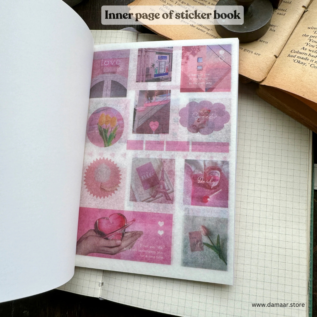 Decorative Stickers Book - Evening Breeze Theme | 20 Sheet Booklet | Variety of Design