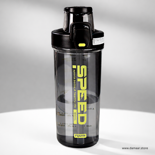 Speed Water Bottle | 650 ML Capacity | Dual Drinking Options | Ideal for School, Sports or Outdoor