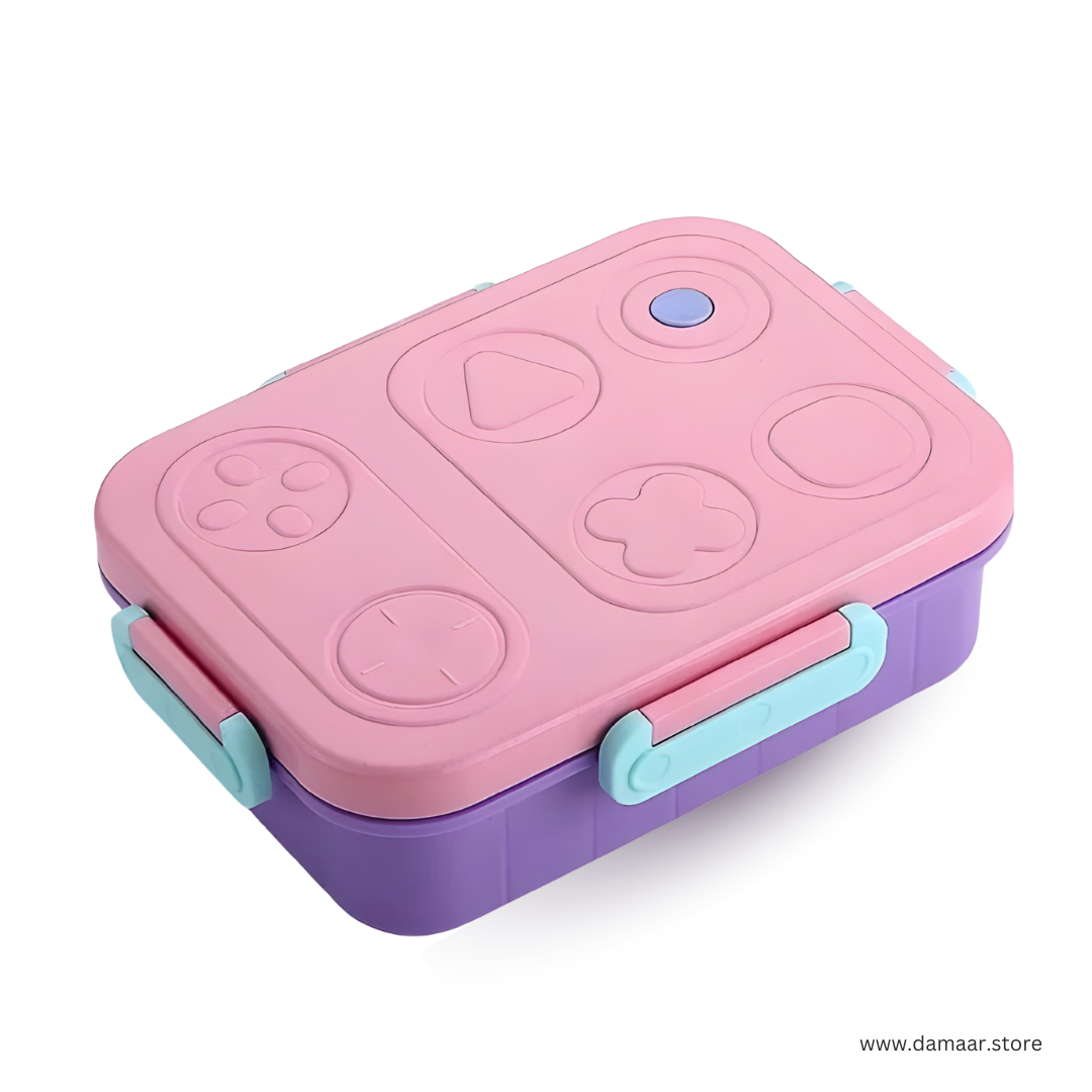 Tic Tac Toe Lunch Box | Available in 2 & 3 Compartment | Stainless Steel Tiffin | Secure Lock and Leak-proof