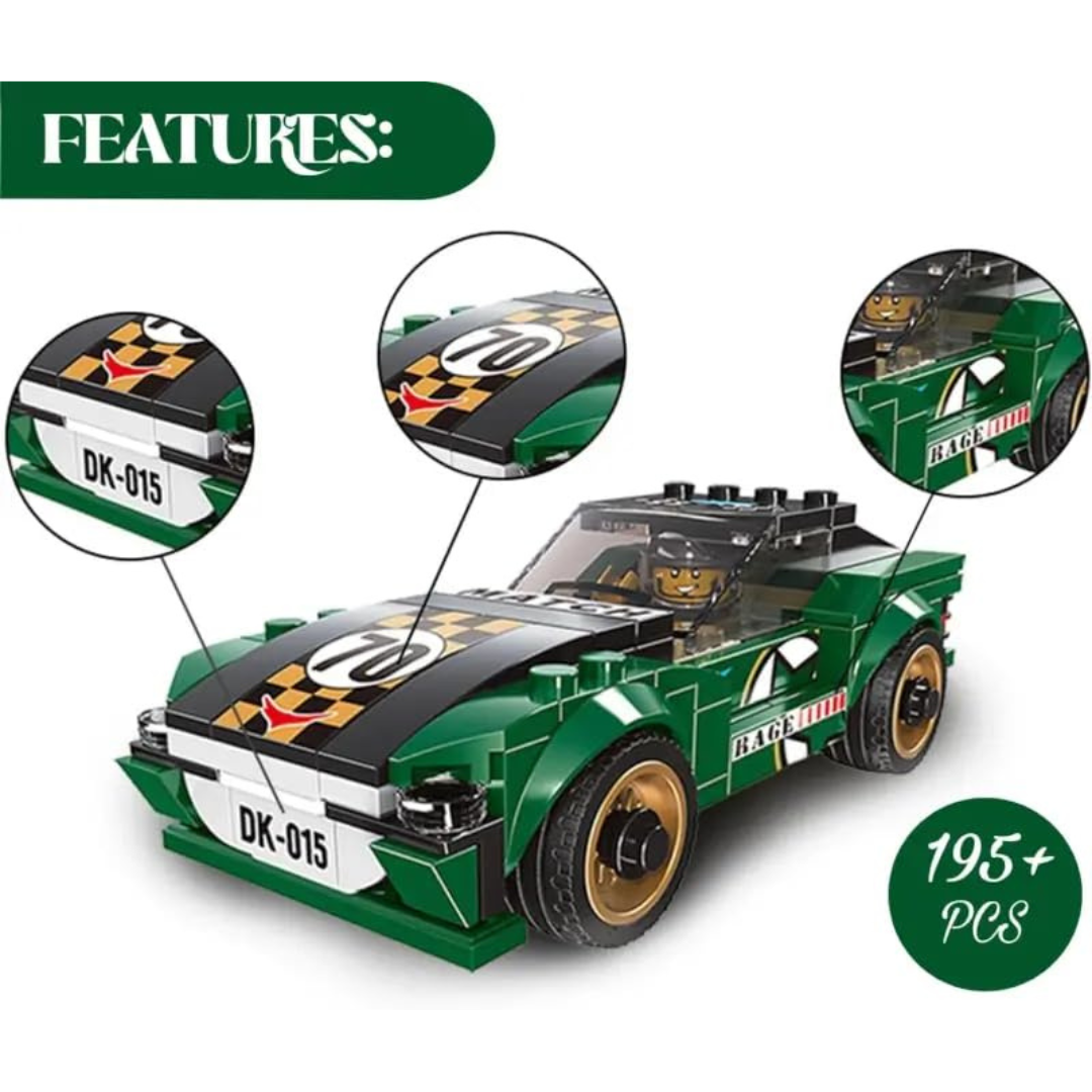 Super Racing Blocks Car | Build 10 Unique Vehicles | Multificence, Lego Style | For Kids Aged above 6 Years | Gift Set