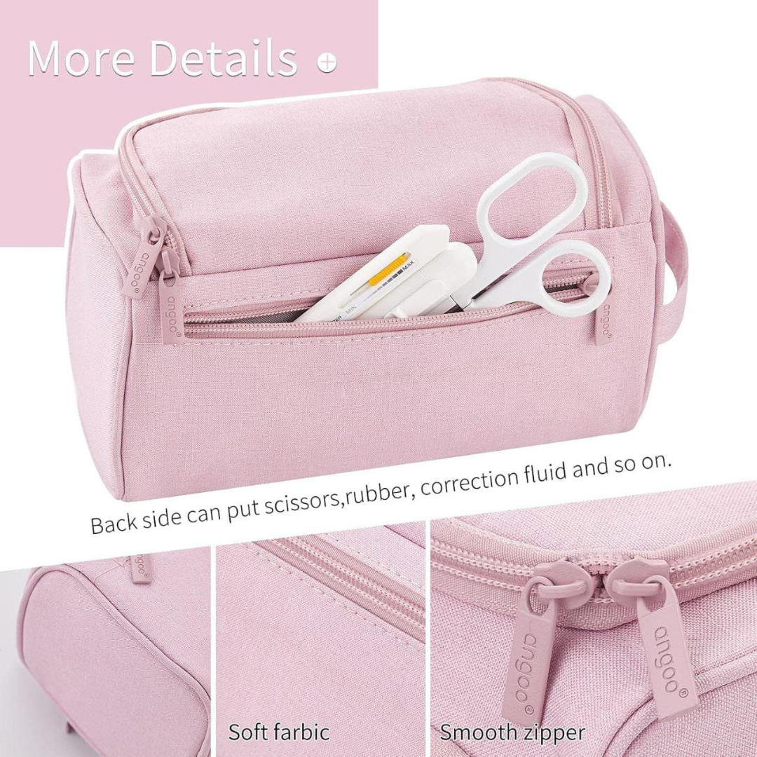 Bloom Pencilcase Large Pouch | Multi Compartment Stationery Organiser | Cosmetics or Travel Essentials