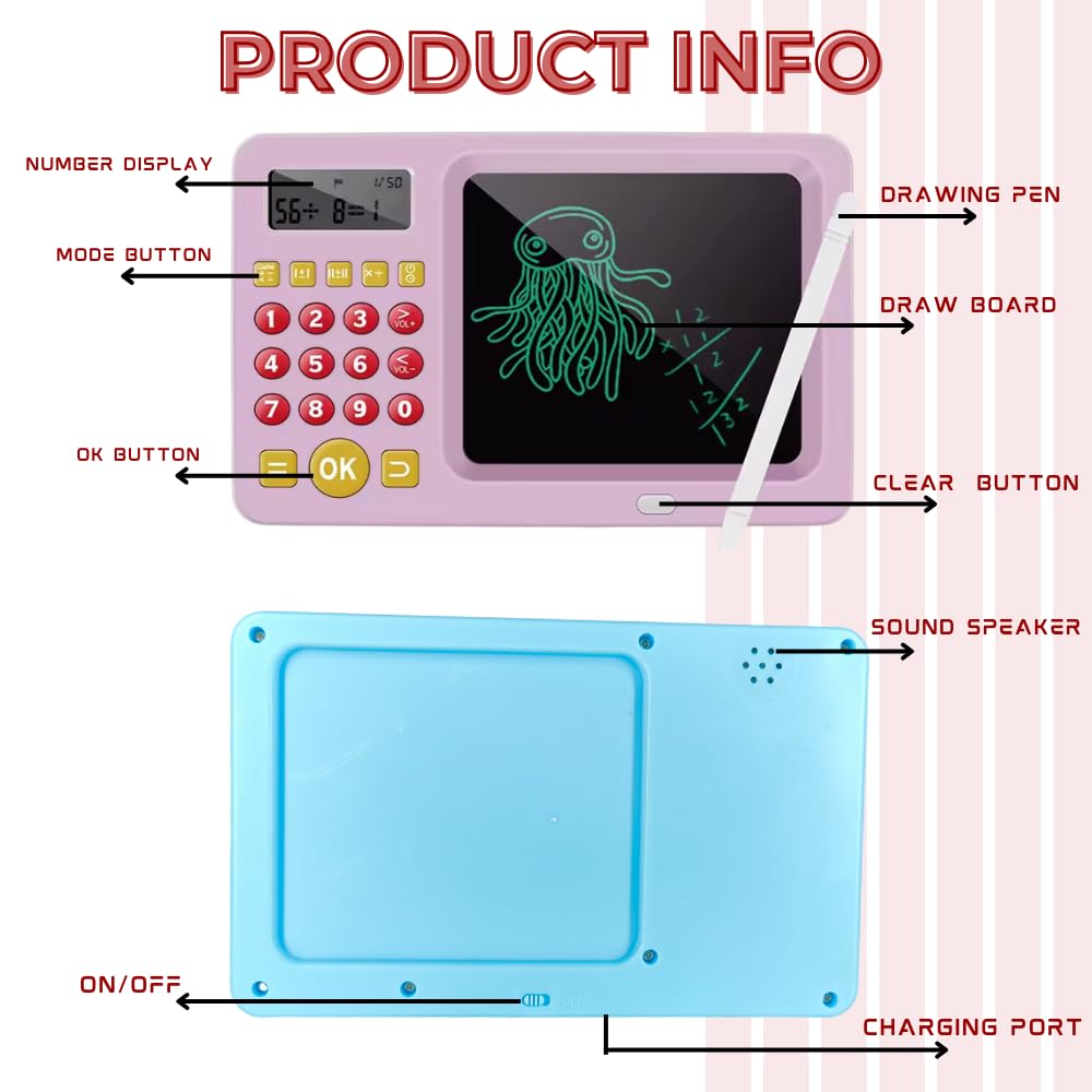 LCD Writing Tablet with Smart Calculator | Learn Maths, Drawing and Writing | Learning Toy for Kids