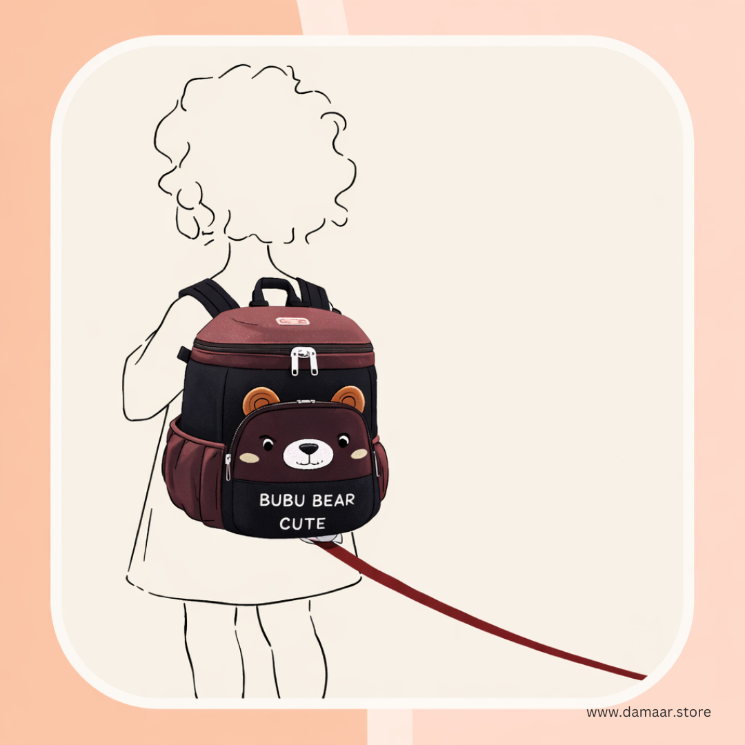 Bubu Bear Backpack | Toddler Backpack | Ample Storage | PreSchool or Travel Bag