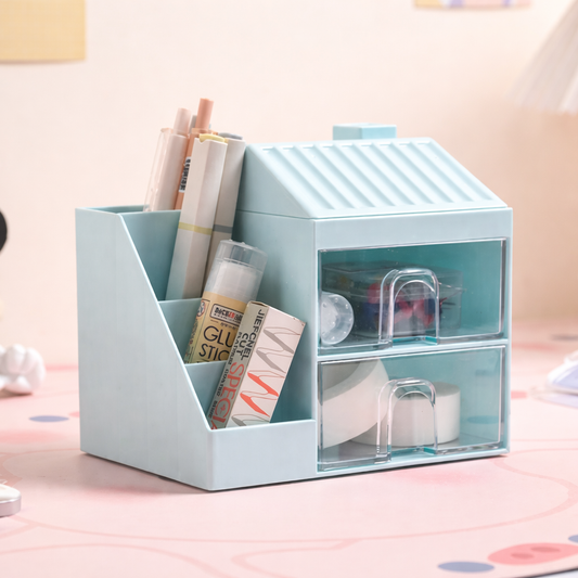 Sweet Home Desk Organiser | Stationery Holder | Space Saving | School, Home or Office Stationery Holder