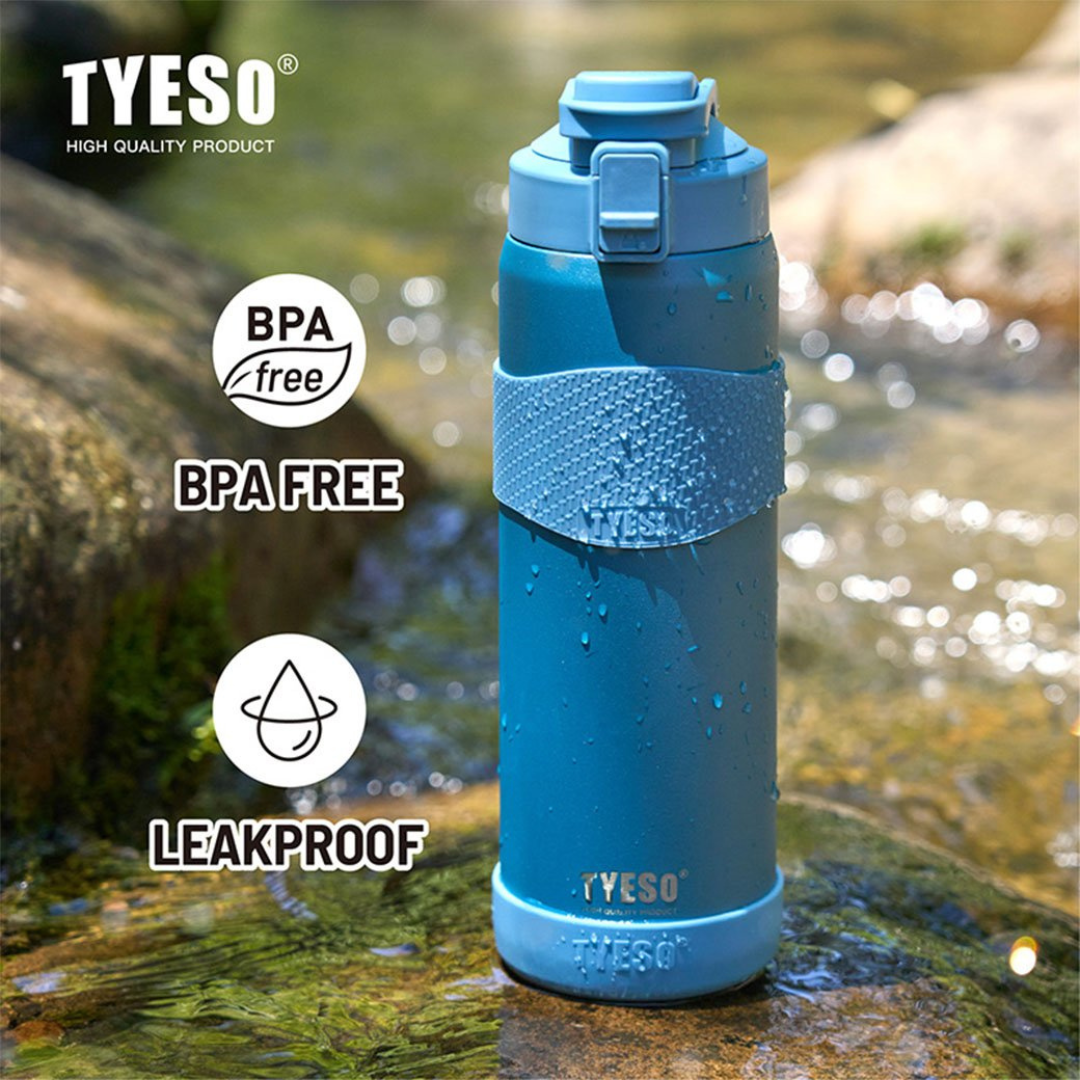 Tyeso Chillcore Premium Water Bottle |  Insulated Stainless Steel Water Bottle | Keeps 24Hours Cold or 12 Hours Hot