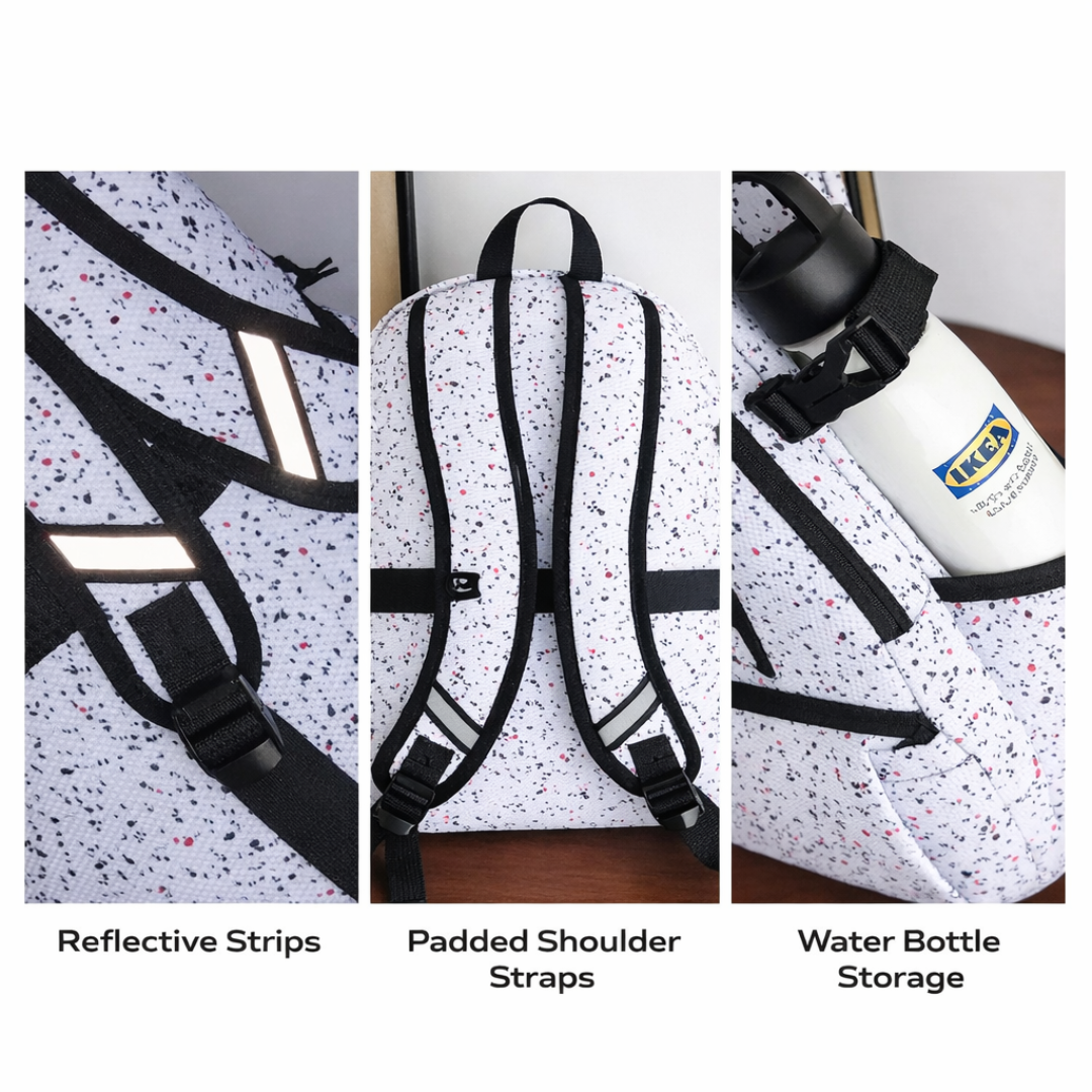 Urban Splash Backpack | Stylish and Comfortable | Spacious | Travelling or School | Ideal for 12 Years & Above