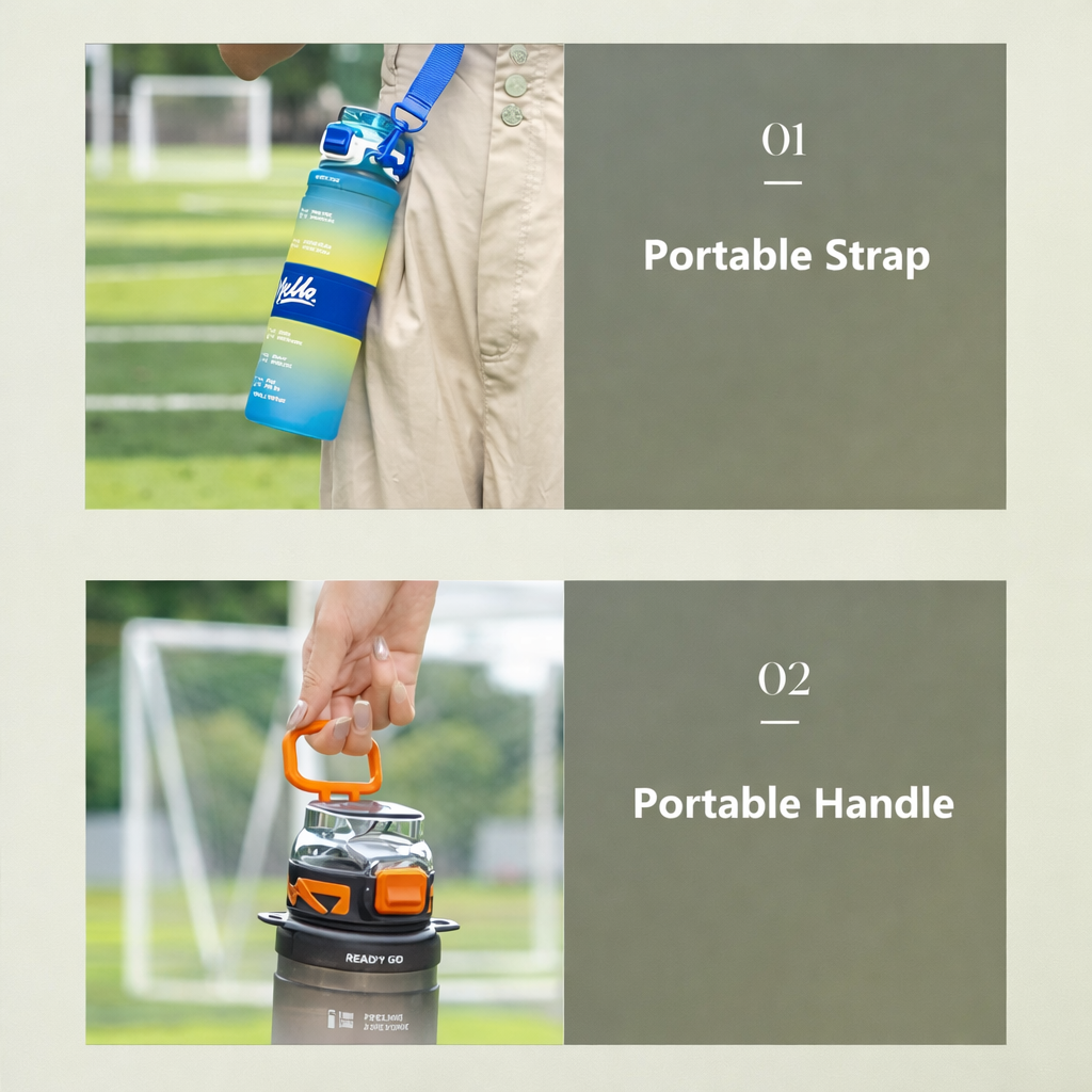 Colourful PowerSip Bottle | 1000 ML Capacity Sipper | Stylish and Functional | Ideal for School, Sports or Office