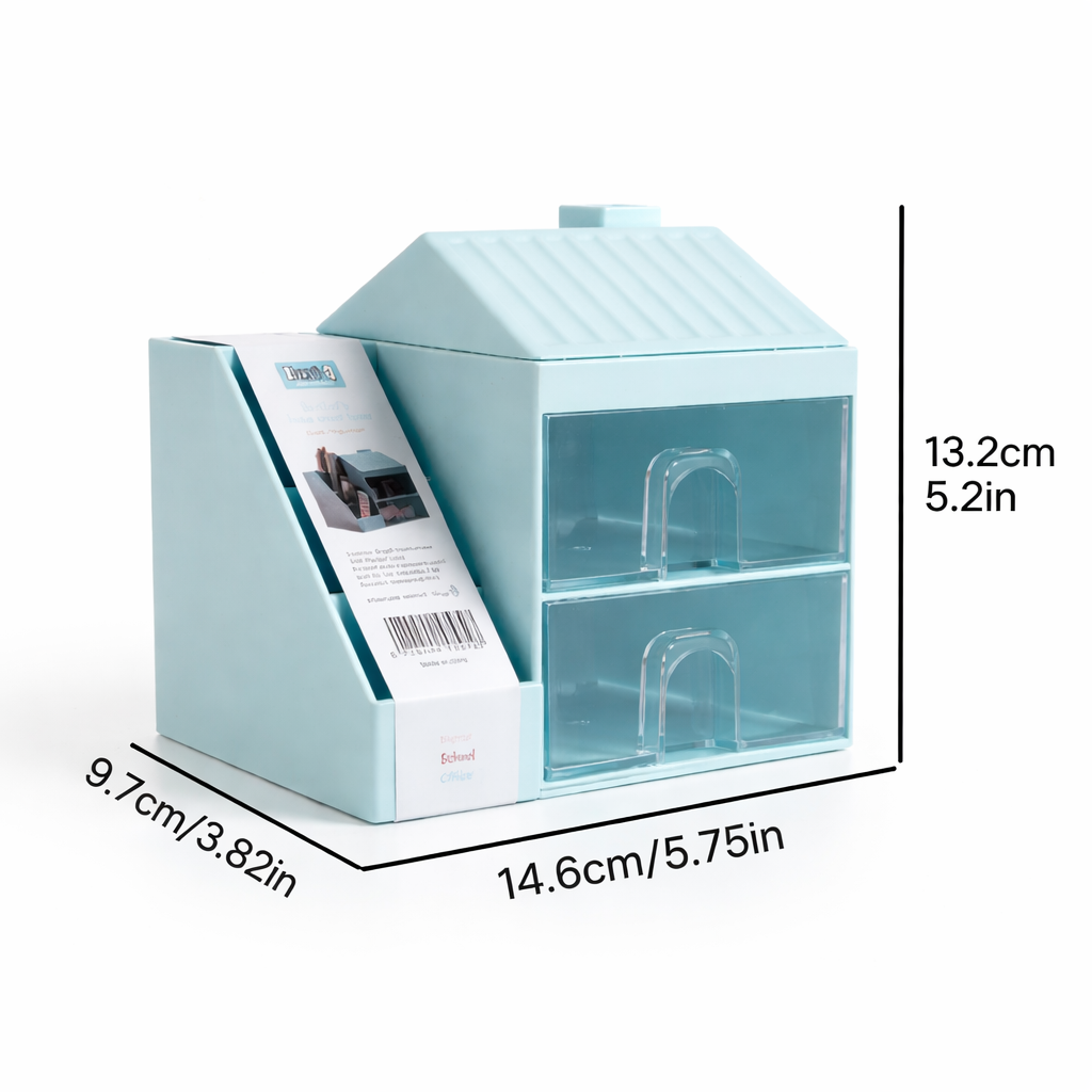 Sweet Home Desk Organiser | Stationery Holder | Space Saving | School, Home or Office Stationery Holder