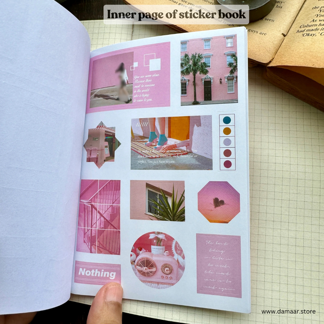Decorative Stickers Book - Evening Breeze Theme | 20 Sheet Booklet | Variety of Design