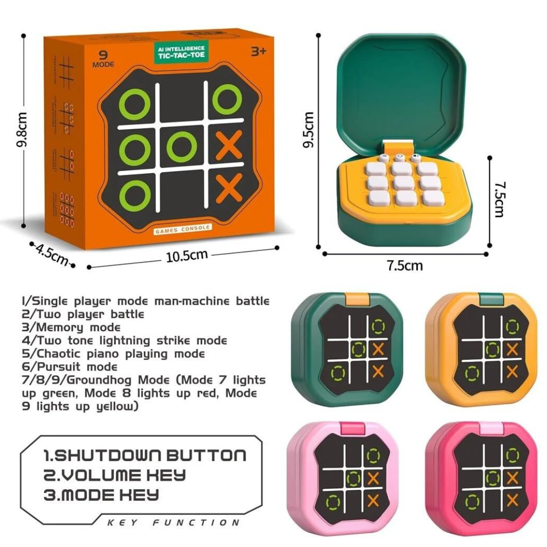 AI Intelligence Tic Tac Toe Game | 9 Game Modes | Smart Puzzle Memory Training | Brain-Boosting Strategy Fun