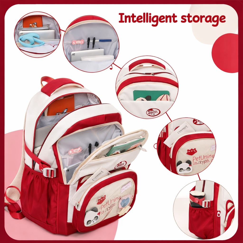 Cool Breeze Smart Backpack | Multiple Compartments Plus a Back Pocket | Water Resistant | School, College and Travels | Boys and girls aged 8 to 14 years