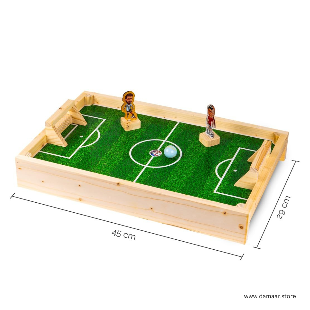 Table Top Football Game | Strong Magnetic Game | Compact and Portable | Two Players | Fun to Play | Gift Box
