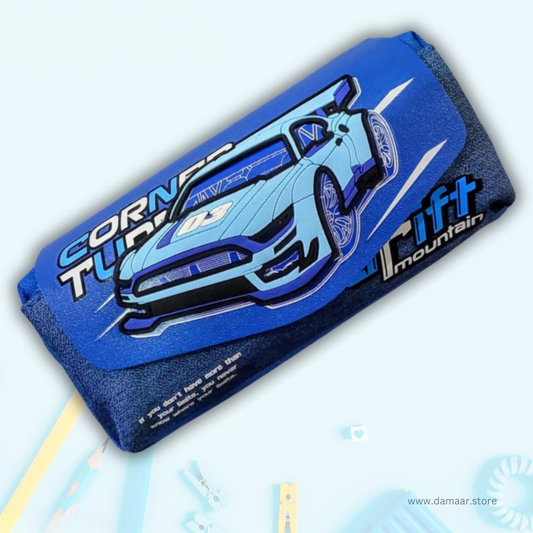 Pencil Pouch - Car Theme  | Stationery | Large Capacity
