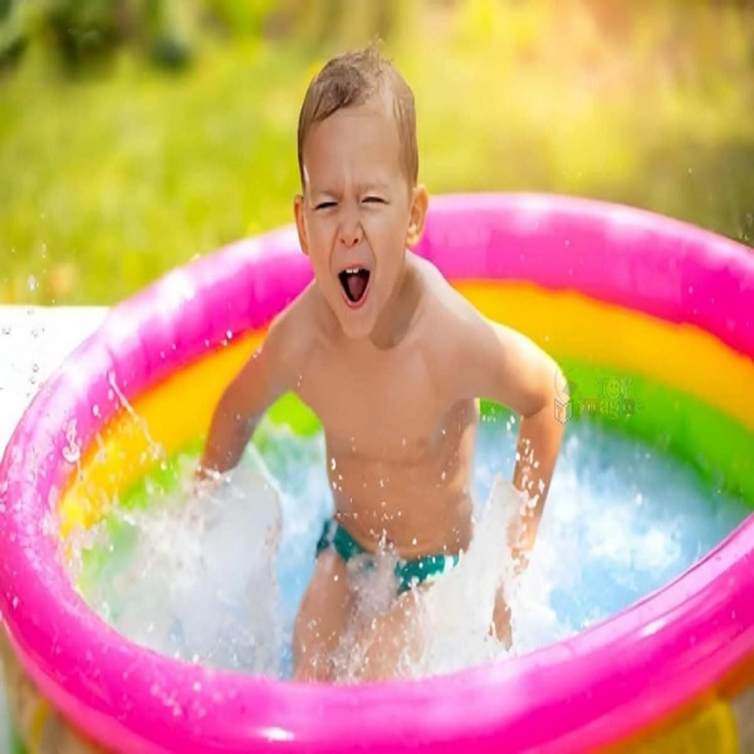 Intex Swimming Pool | Attractive Multicolour | Soft Inflatable Floor | Splash and Enjoy for Kids
