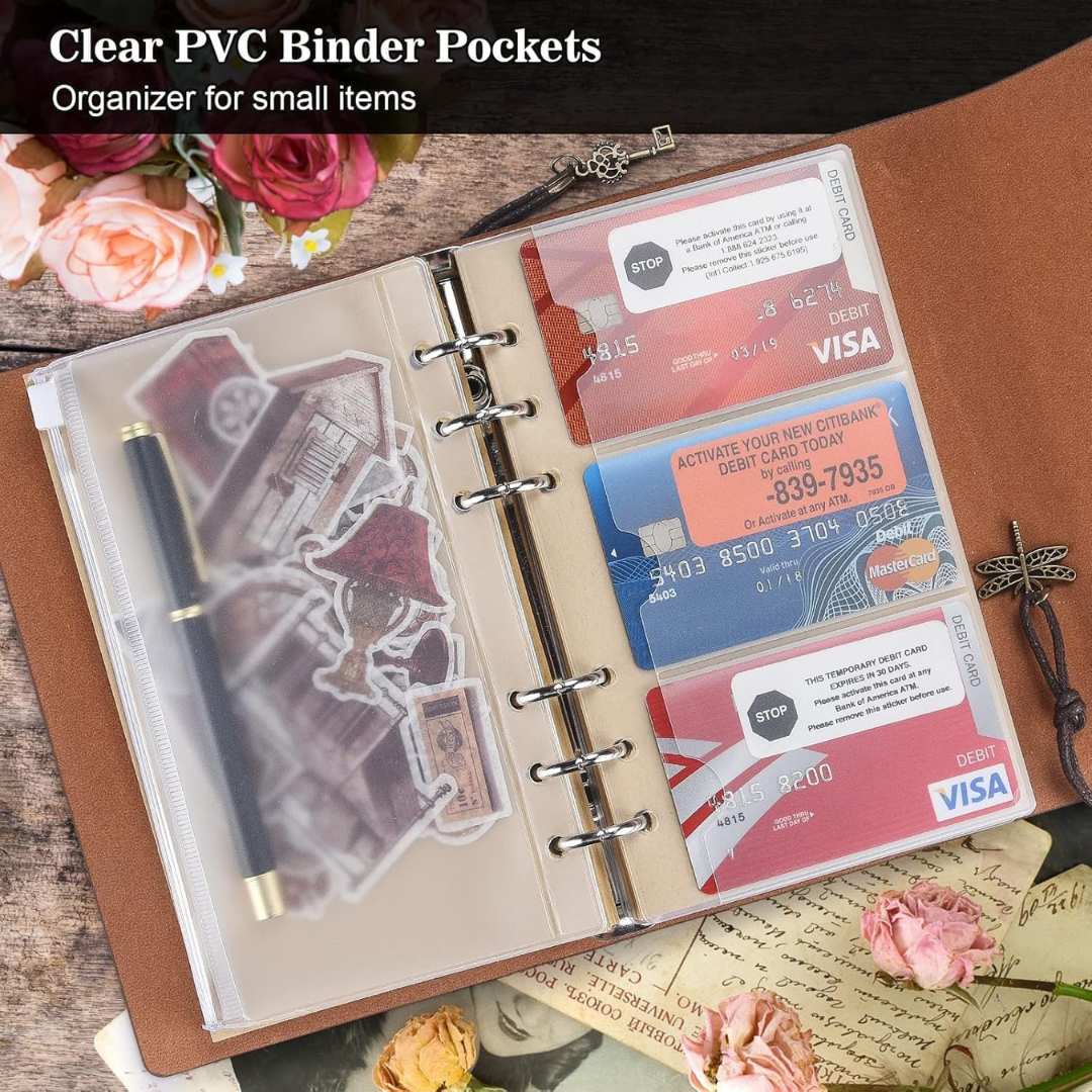 Vintage Leather Diary| Refillable Notebook with Lock Strap |  Zipper Pocket Inside | Great Gift Idea