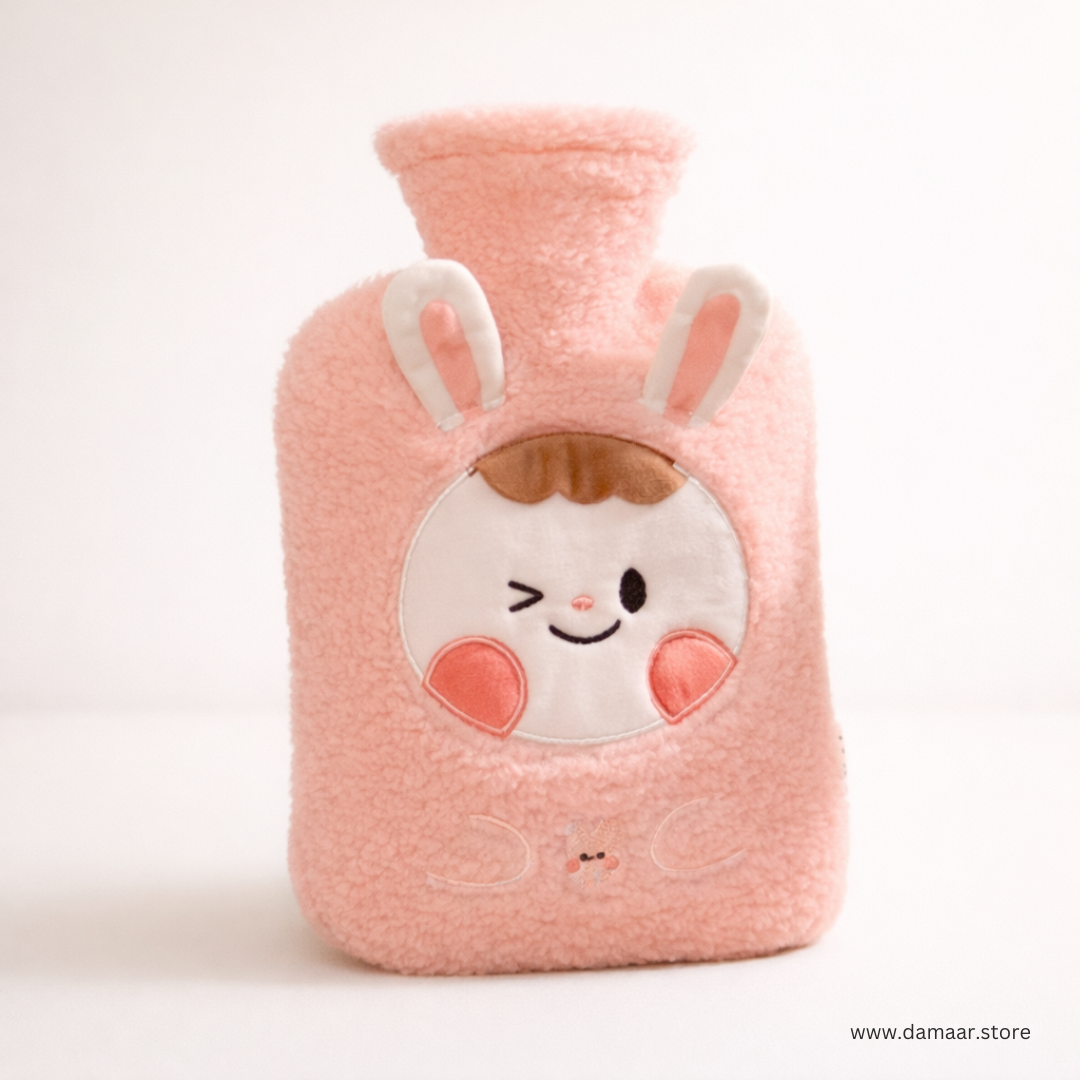 Cute MimiCare Hot Water Bag | 1000ml Reusable Bag | Soothing Relief | Compact and Travel Friendly Design