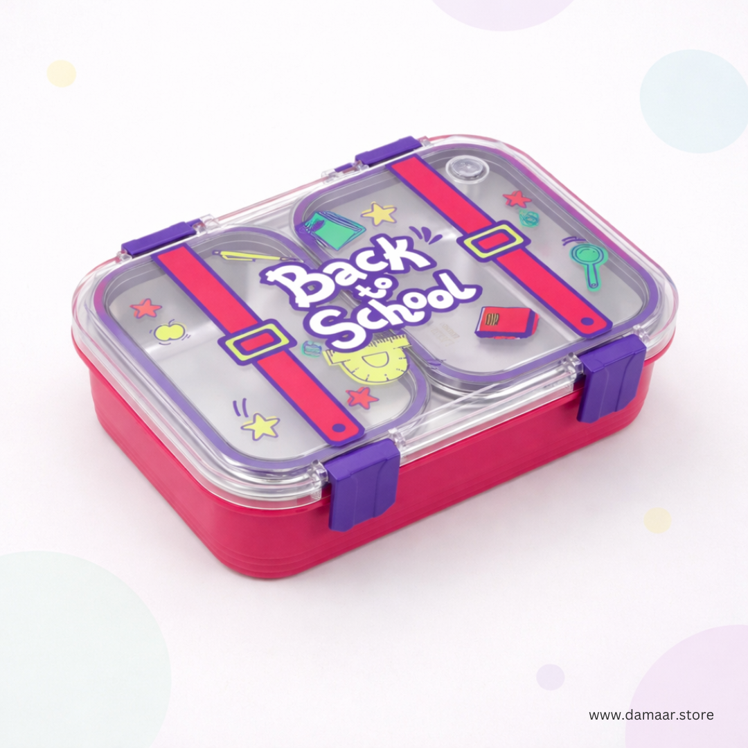 YumBox Tiffin | Stylish and Strong Lunch Box | Available in 2 and 3 Compartment | Kid Friendly Design | Cute Design | Gift
