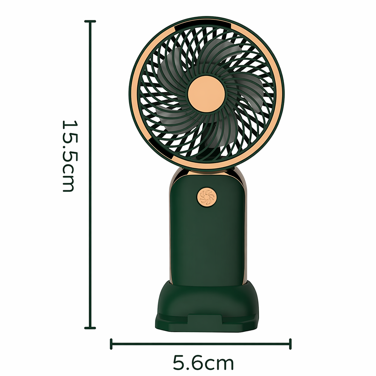 Mini Handheld Fan | 2-in-1 Use - Handheld & Table Fan | USB Rechargeable | Desk & Travel Cooling Fan | Quiet & Compact