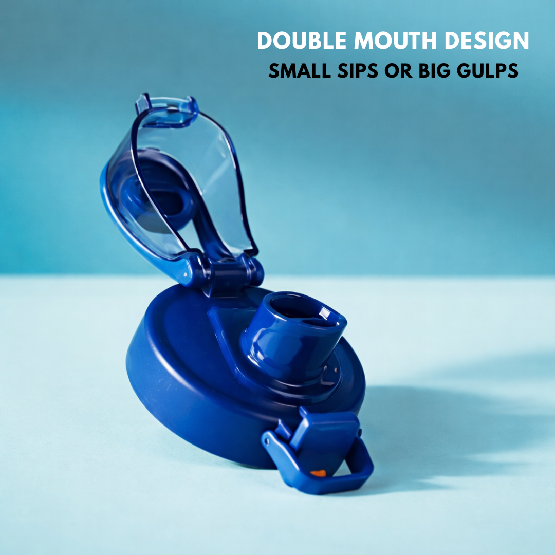 Speed Water Bottle | 650 ML Capacity | Dual Drinking Options | Ideal for School, Sports or Outdoor