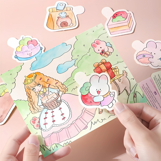 Watercolour Colouring Book | Painting Art | Premium Thick Quality Doodle Paper | Shiny Grainy Texture