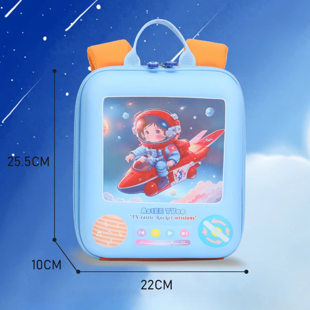 Star Pilot Backpack | Premium Brand Kawaii-Q | Stylish and Comfortable | Spacious | Travelling or School | Ideal for kids 3-6 Years