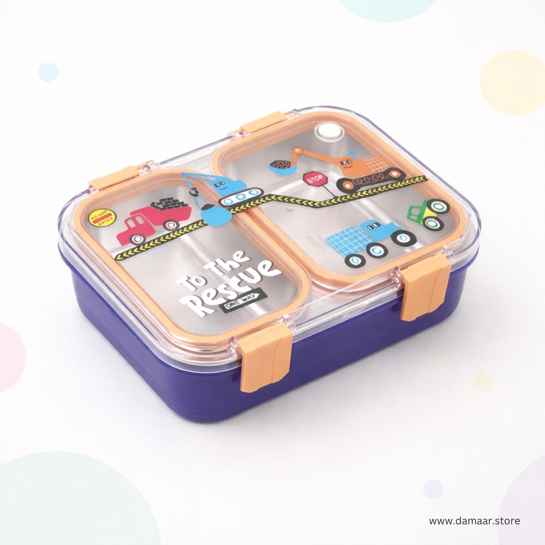 YumBox Tiffin | Stylish and Strong Lunch Box | Available in 2 and 3 Compartment | Kid Friendly Design | Cute Design | Gift