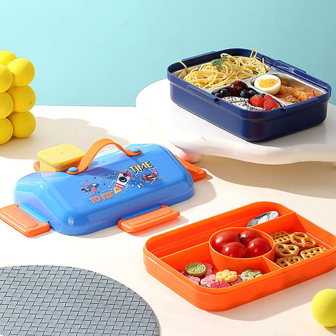 Happy Home Lunch Box | Adorable house-shaped design | Stainless Steel, Durable and Safe | Secure Lock