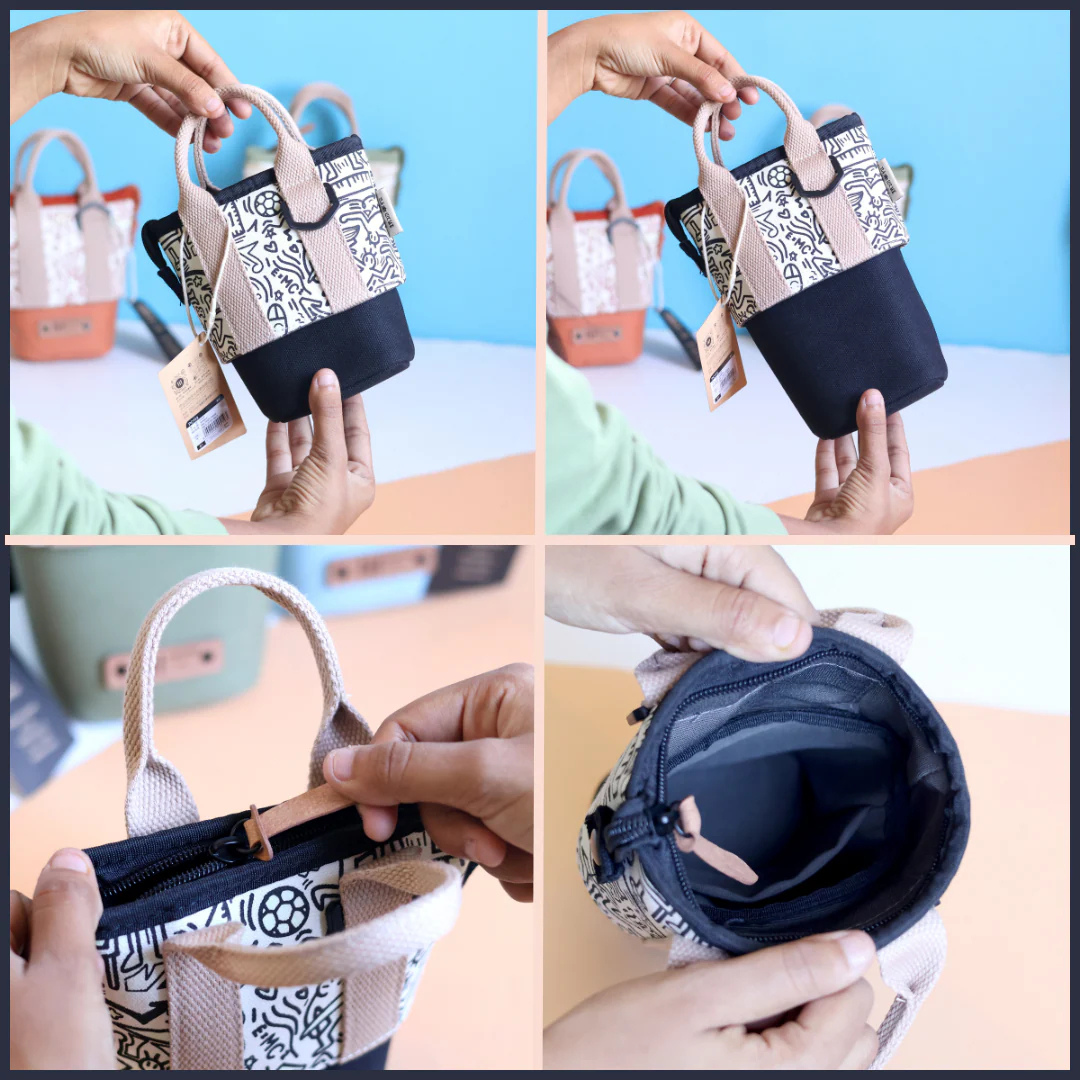 Expandable Stylish Pouch | Sleek Design | Stationery or Cosmetics Organiser | Cute and Stylish