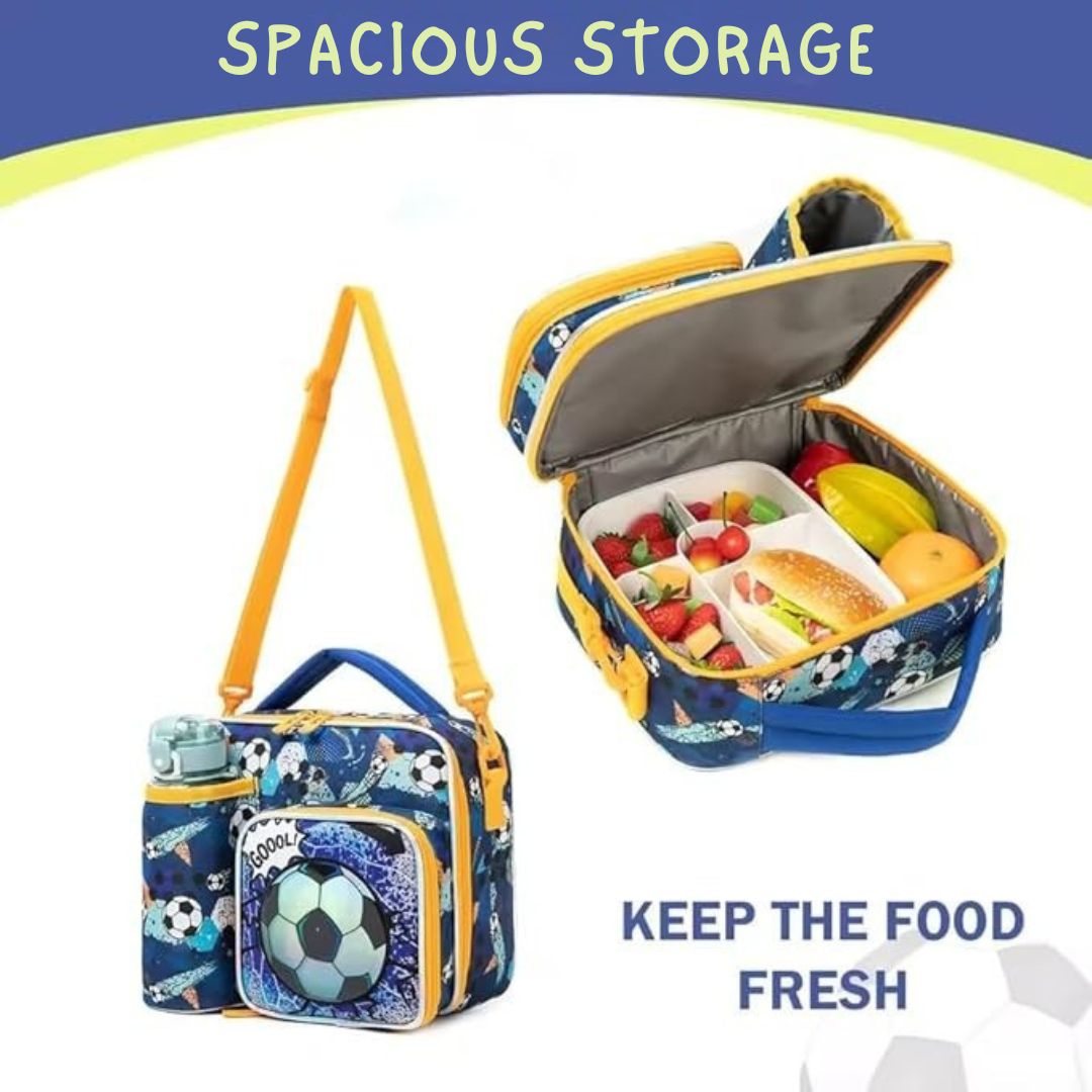 3D Insulated Lunch Bag | Attractive Design | High Quality Material | Spacious & Compact