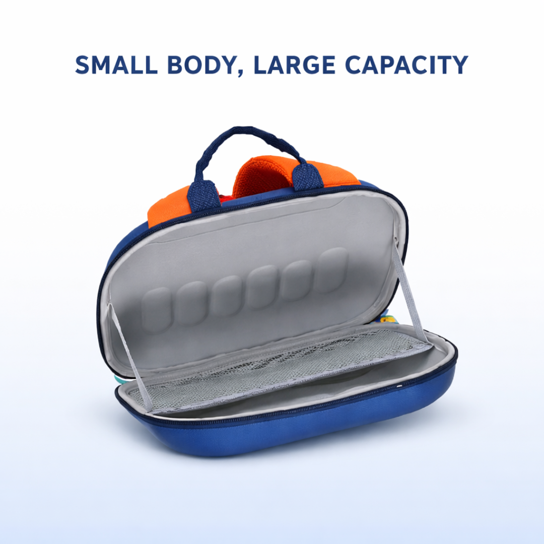 Kids Bus Backpack | Premium Kawaii-Q Brand | Stylish and Comfortable | Spacious | Travelling or School | Ideal for Kids (3–6 Years)