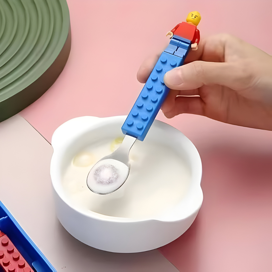 Lego Cutlery Set | Attractive Design | Spoon and Fork | Stainless Steel Material | Gift Box
