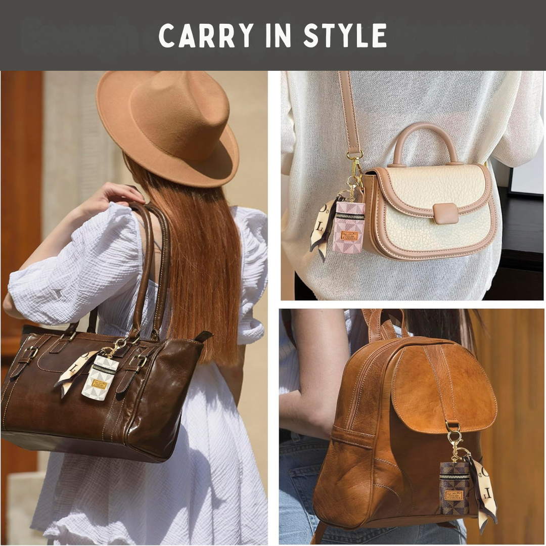 Elegant Mini Purse Keychain | Compact organizer for Lipstick, Cash, Keys, Coin, Earbuds