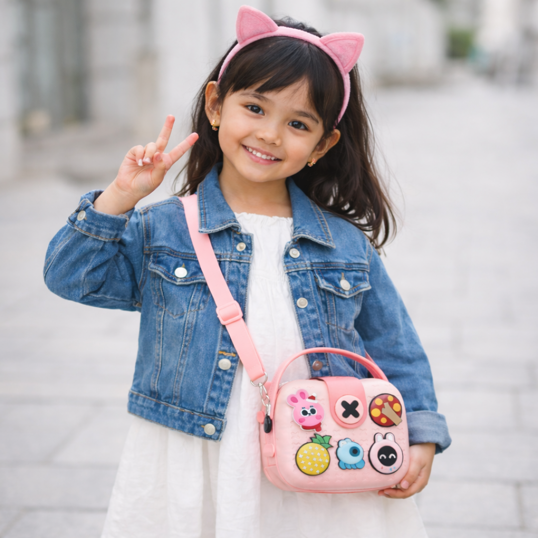 Candy Pop Sling Bag | Premium Kawaii-Q Brand | Cute Design and Stylish |Ideal for Kids (3–6 Years)