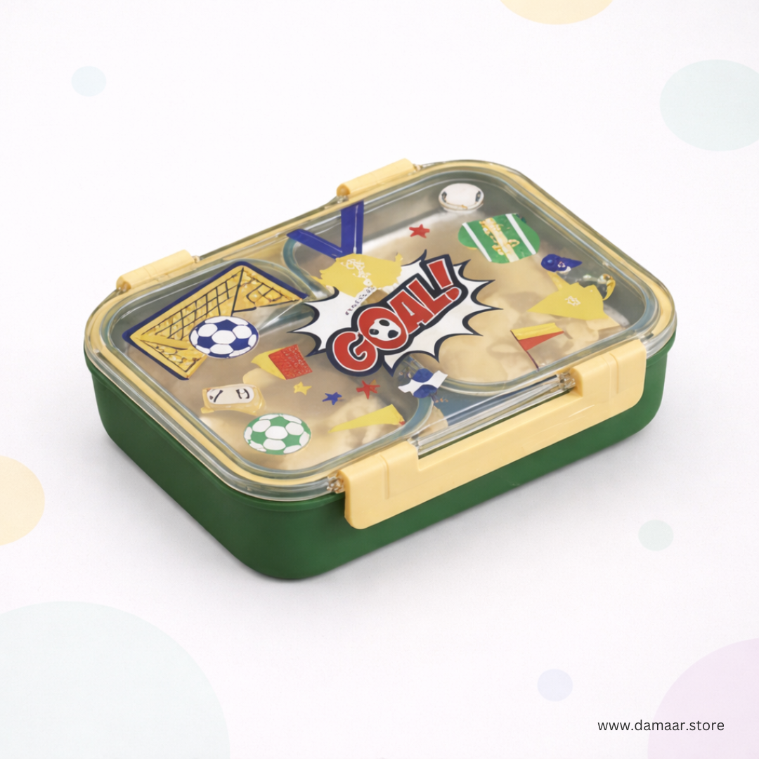YumBox Tiffin | Stylish and Strong Lunch Box | Available in 2 and 3 Compartment | Kid Friendly Design | Cute Design | Gift