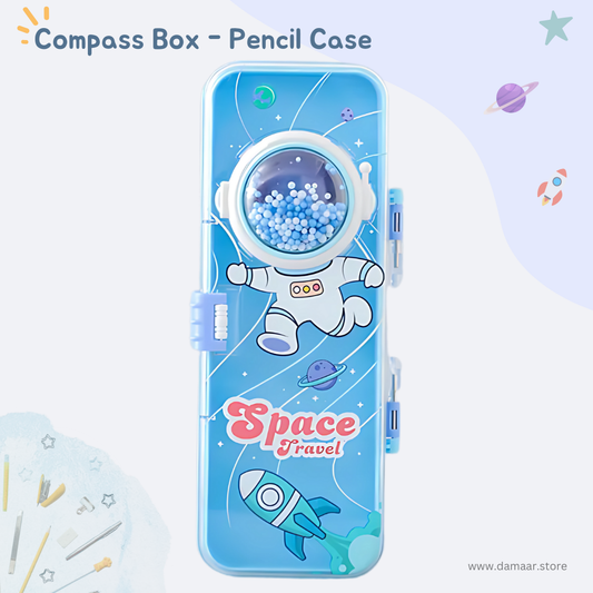 Space Pencilbox | Double Storage | Large Capacity | Attractive Colour Pencil Case