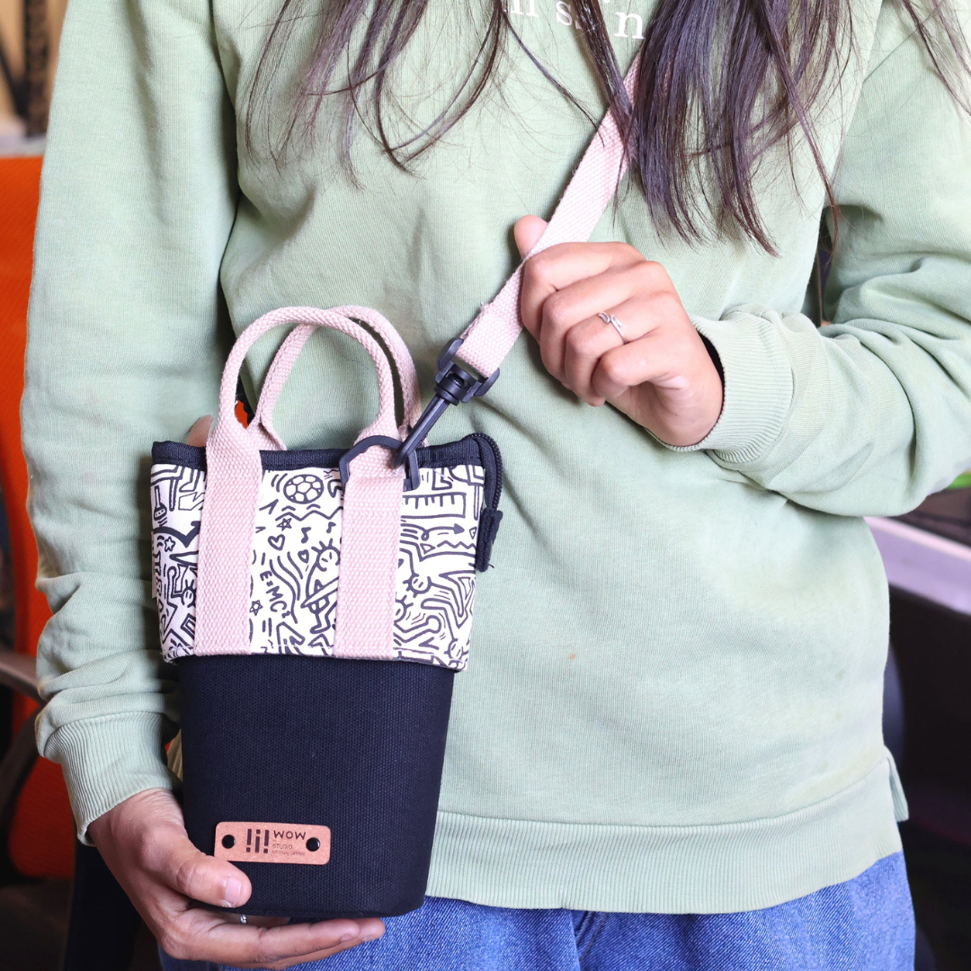 Expandable Stylish Pouch | Sleek Design | Stationery or Cosmetics Organiser | Cute and Stylish