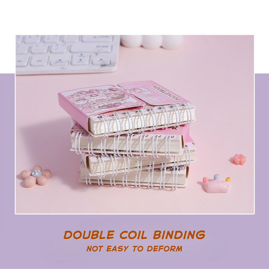 Dessert Puffs Mini Notebook | Pocket Size | Soft Colour | Beautiful Design | Thick Quality Paper