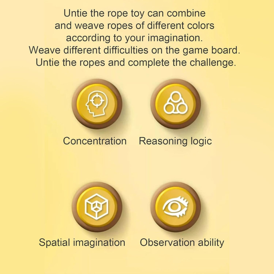 Brainy Knots Rope Game | Intelligence Development | Brainy Knot Game | for Family