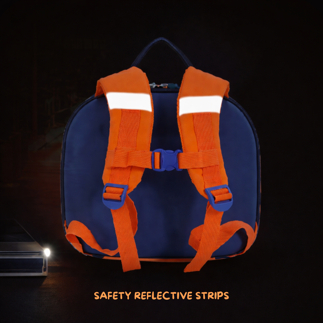 Kids Bus Backpack | Premium Kawaii-Q Brand | Stylish and Comfortable | Spacious | Travelling or School | Ideal for Kids (3–6 Years)