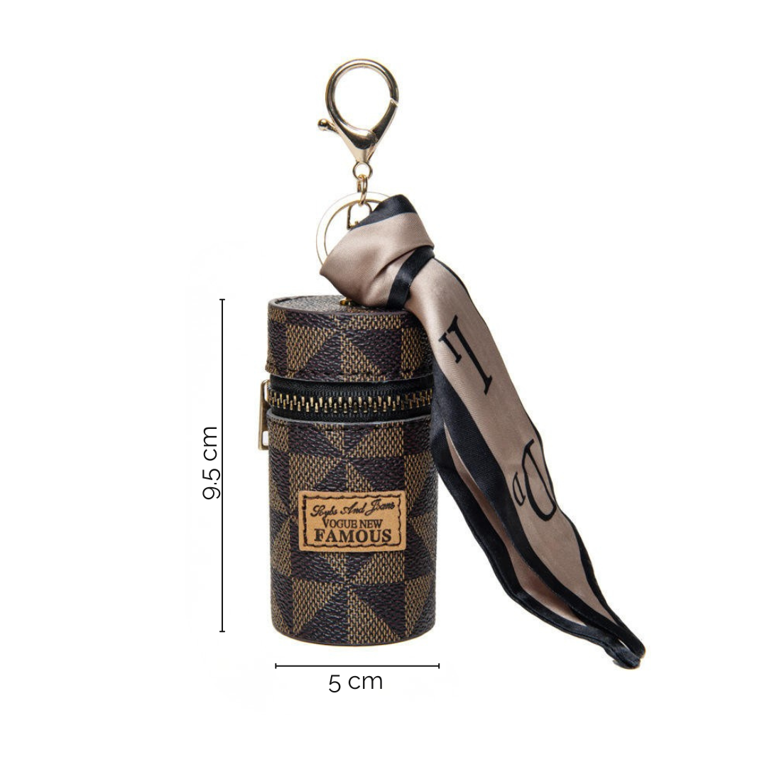 Elegant Mini Purse Keychain | Compact organizer for Lipstick, Cash, Keys, Coin, Earbuds